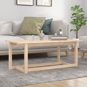 The Living Store Salontafel Massief Grenenhout - 110 x 55 x 45 cm - Rustiek design