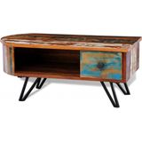 The Living Store Salontafel Exotisch Gerecycled Hout - 80 x 40 x 35 cm - Uniek en Origineel