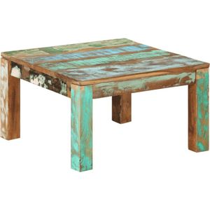 The Living Store Banktafel - Massief gerecycled hout - 60 x 60 x 35 cm