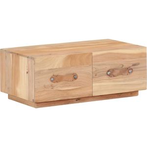 The Living Store Salontafel - Antieke stijl - 90 x 50 x 35 cm - Gerecycled hout