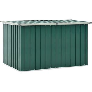 The Living Store Opbergbox - Tuin - 149 x 99 x 93 cm - Groen - Gegalvaniseerd staal