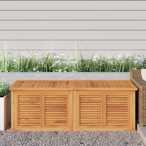 Gartenbox mit Beutel 150x50x53 cm Massivholz Teak - Gartenboxen - Braun - The Living Store