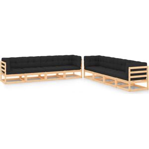 The Living Store Pallet Loungeset - Houten Tuinset - 70 x 70 x 67 cm - Massief Grenenhout