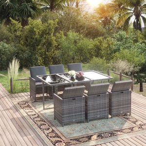 The Living Store Loungeset - Classic - Tuinmeubelen - 163 x 107 x 74 cm - Grijs