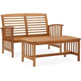 The Living Store Tuinmeubelset Acacia - 102 x 50 x 43 cm - Massief Hout - Olieafwerking