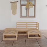 The Living Store Tuinset Grenenhout - Modulair - 70x70x67 cm - 3-delige set