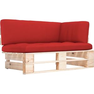 The Living Store Outdoor-Ecksofa Paletten Kiefernholz Imprägniert - Gartensofa - Holzsofa - Eckbank - Loungemöbel - Gartenmöbeln