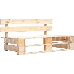 The Living Store Tuinbank pallet hout - Tuinbank - Pallet Bank - Buitentijdbank - Houten Bank - Relaxstoel