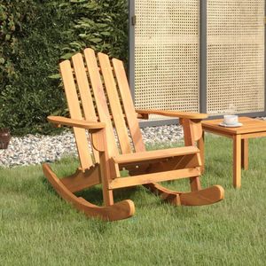 The Living Store Adirondack schommelstoel - Hout - 75 x 105 x 90 cm - Massief acaciahout - Draagvermogen 110 kg