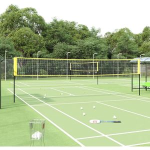 The Living Store Badmintonnet 600x155 cm - Duurzaam PE-stof - Geschikt voor badminton - tennis en volleybal - Draagbaar en eenvoudig te monteren