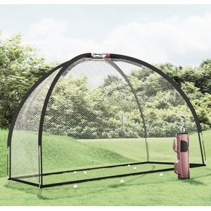 The Living Store Golfnet - Duurzaam polyester - Stabiele structuur - Brede toepassingen - Eenvoudig te vervoeren - Kleur- zwart - Afmetingen- 300 x 150 x 210 cm - Gewicht- 2.9 kg