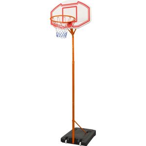 The Living Store Basketbalring Set - Gepoedercoat Staal - HDPE - 305cm