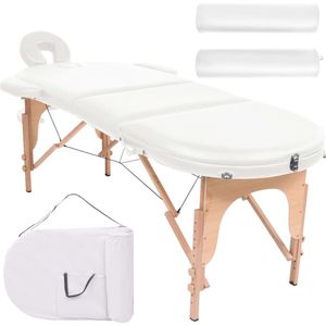 The Living Store Inklapbare Massagetafel - 3-zones - 222x92 cm - Luxe ligvlak