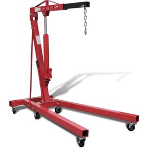 vidaXL Motorkraan - Inklapbare Motorkraan - Inklapbare motorkraan 2 ton 88,2 kg - Hydraulische Kraan - Zware Lasten Tillen - Werkplaatskraan