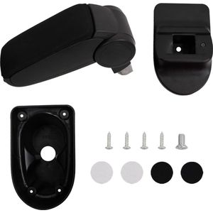 The Living Store Armsteun 13x36x(30-46) cm ABS zwart - Armsteun Auto - Armleuning Auto - Auto Accessoires - Opel Corsa E Accessoires - Auto Comfort