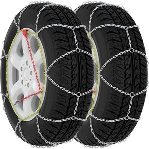 The Living Store Sneeuwkettingen 2 st 16 mm SUV 4x4 maat 400 - Sneeuwkettingen - Wintersport - Veilig Rijden - Bandengrip - Sneeuwgrip
