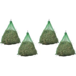 The Living Store Hooinetten Groen 0.75 x 0.5 m - Rond 45 x 45 mm - 3 mm koord
