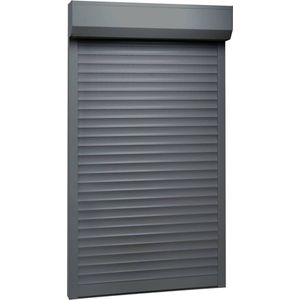 vidaXL Aluminium Rolluik - Rolluik - Rolluik 100x210 cm aluminium antracietkleurig - Antraciet Rolluik - Buitendeur Rolluik - Raamdecoratie