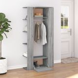 The Living Store Gangkast - Gangkasten - 97.5 x 37 x 99 cm - Bewerkt hout