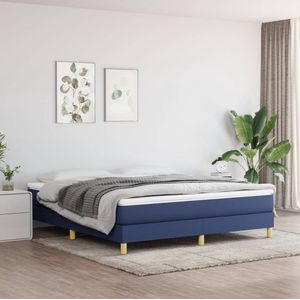 The Living Store Boxspringbed - Comfortline - Bedframe 203x160x25 cm - Pocketvering matras 160x200x20 cm - Middelharde ondersteuning - Huidvriendelijk topmatras 160x200x5 cm