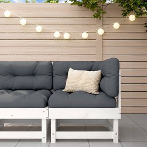 The Living Store Hoekbank met kussens massief grenenhout - Hoekbank - Tuinset - Lounge Set - Tuinbank - Outdoor Furniture