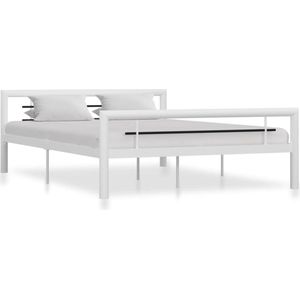 The Living Store Metalen Bedframe - Bedframes - 212x127.5x65.5 cm - Geschikt voor 120x200 cm Matras - Inclusief Lattenbodem