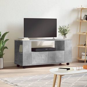 The Living Store TV-meubel Betongrijs - 102 x 34.5 x 43 cm - Trendy en praktisch