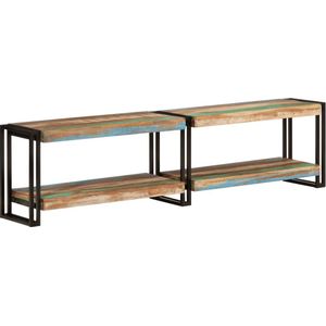 The Living Store Tv-kast - Massief gerecycled hout - Metalen frame - 160 x 30 x 40 cm