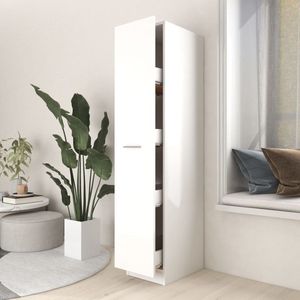 The Living Store - Hoge Kast - Wit - 30x42.5x150 cm - Stabiel