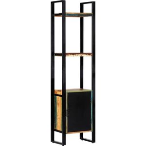 The Living Store Boekenkast 45x30x171 cm massief gerecycled hout - Boekenkast - Vintage Boekenkast - Industriële Boekenkast - Hergebruikte Materialen - Unieke Boekenkast