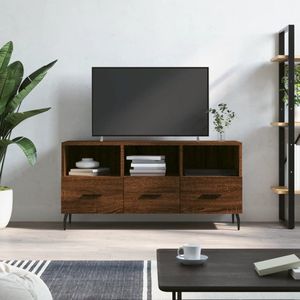 The Living Store Tv-meubel Bruineiken - 102 x 36 x 50 cm - Stijlvol Design