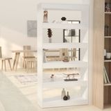 The Living Store Boekenkast - Hout - 80 x 30 x 166 cm - Wit