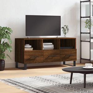 The Living Store TV-meubel - Trendy design - 102 x 36 x 50 cm - Bruineiken