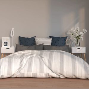 The Living Store Bedkastjes - Moderne Charme - Nachtkastje - 40x40x56 cm - Hoogglans Wit