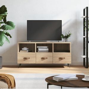 The Living Store TV-meubel - Sonoma Eiken - 102x36x50 cm - Stevig materiaal