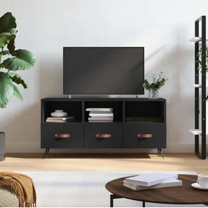 The Living Store Televisiekast X - TV-meubel - 102 x 36 x 50 cm - Bewerkt hout en ijzer