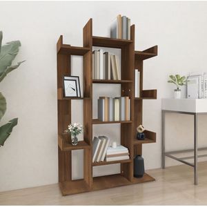 The Living Store Boekenkast Bruineiken - 86 x 25.5 x 140 cm - Duurzaam materiaal