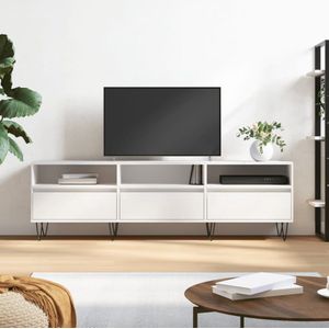 The Living Store TV-meubel - | TV-kast - 150 x 30 x 44.5 cm - wit