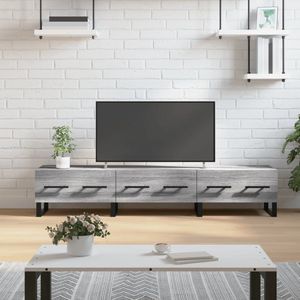 The Living Store Televisiekast TV-meubel - Grijs Sonoma Eiken - 150x36x30 cm