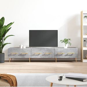 The Living Store TV-meubel 3 lades - 150 x 36 x 30 cm - Betongrijs