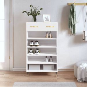 The Living Store Schoenenkast - Elegant - 60 x 35 x 105 cm - Hoge Kwaliteit - Opbergruimte