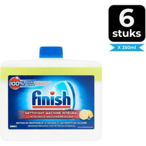 Finish Vaatwasmachine Reiniger - Citroen - 250 ml - Voordeelverpakking 6 stuks