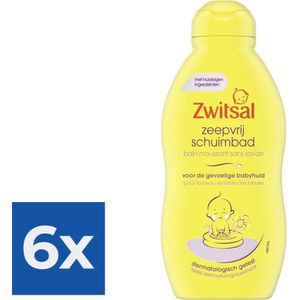 Zwitsal Bad - Schuimbad Zeepvrij - 400 ml - Voordeelverpakking 6 stuks