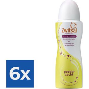 Zwitsal - Deodorant Spray - Soft - 100 ml - Voordeelverpakking 6 stuks
