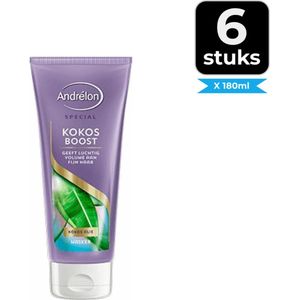 Andrélon Haarmasker Kokos Boost 180 ml - Voordeelverpakking 6 stuks