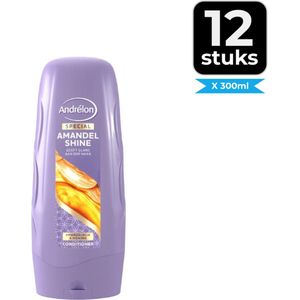 Andrélon Amandel Shine Conditioner - Voordeelverpakking 12 stuks