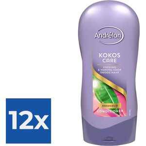 Andrélon Conditioner - Kokos Care - Voordeelverpakking 12 x 300 ml