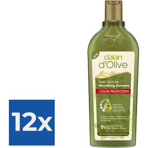 Dalan d'Olive Shampoo - Color Protection 400 ml - Voordeelverpakking 12 stuks