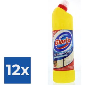 Glorix - Toiletreiniger - Original - Dikke bleek - 750ml x 12