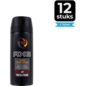 Axe - Deodorant - Spray - Dark Temptation - 48h - 150ml x 12